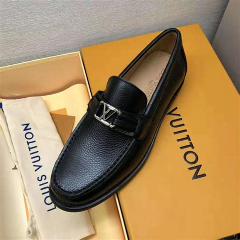 mens black louis vuitton loafers